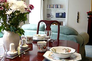 elegant living and dining room