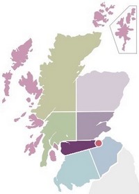 map of Scotland