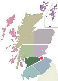 self catering map of scotland