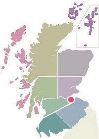 self catering map of scotland