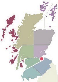 self catering map of scotland